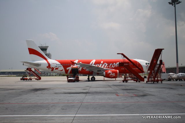 AirAsia aircraft at Kuala Lumpur Low Cost Carrier Terminal