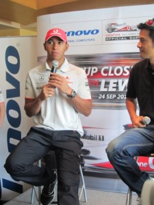Lewis Hamilton - Lenovo Meet & Greet Singapore Grand Prix 2010