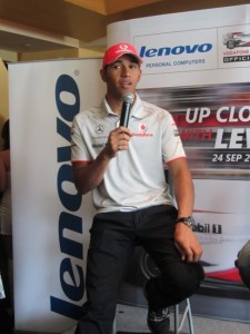 Lewis Hamilton - Lenovo Meet & Greet Singapore Grand Prix 2010