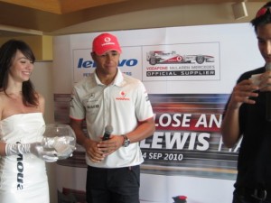 Lewis Hamilton - Lenovo Meet & Greet Singapore Grand Prix 2010