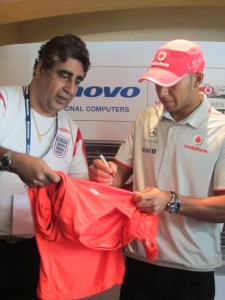Lewis Hamilton - Lenovo Meet & Greet Singapore Grand Prix 2010