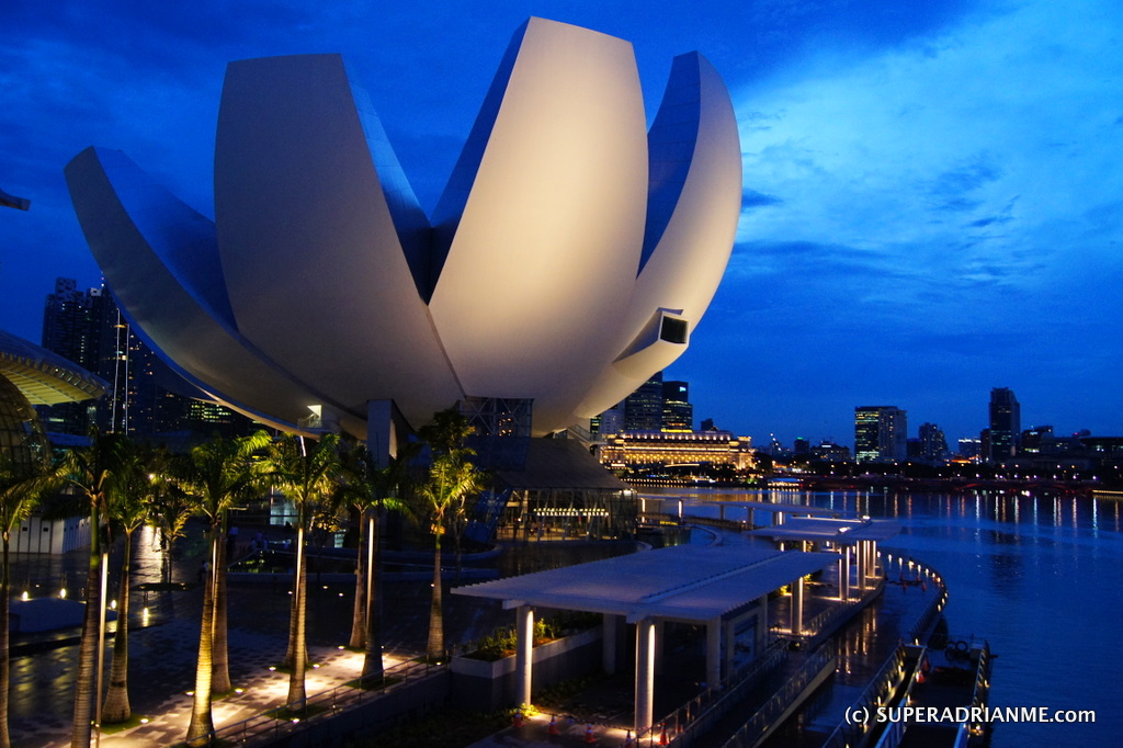The ArtScience Museum at Marina Bay Sands - Sunset Shot