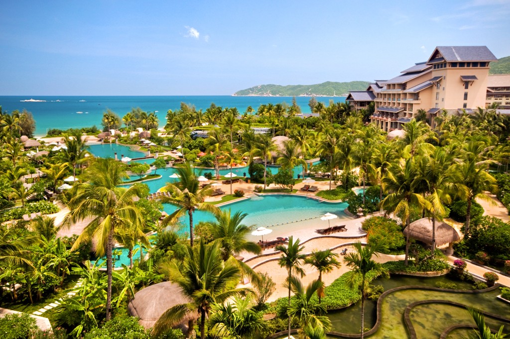 Aerial view of Hilton Sanya Resort & Spa