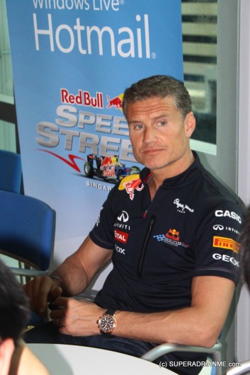 David Coulthard at Microsoft's office in Singapore for a meet and greet session with Windows Live winners