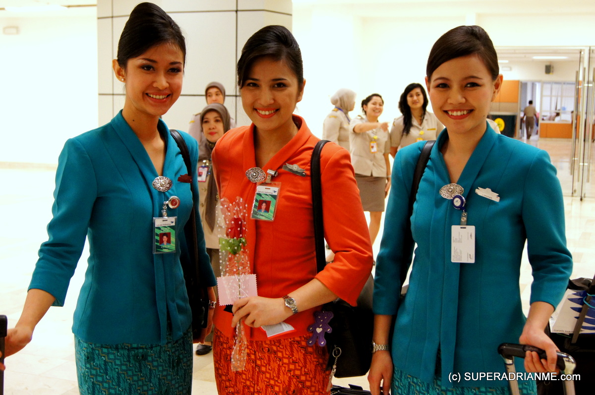 Garuda Indonesia - GA849 Makassar Inaugural Flight - Flight Attendants