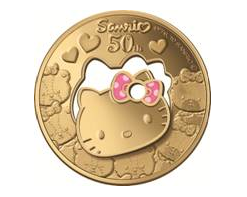 Hello Kitty Holy Dollar & Dump 917 Gold Proof Coin