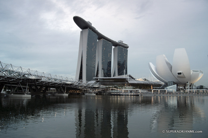 Helix Bridge, Marina Bay Sands and Art Science Museum | SUPERADRIANME.com