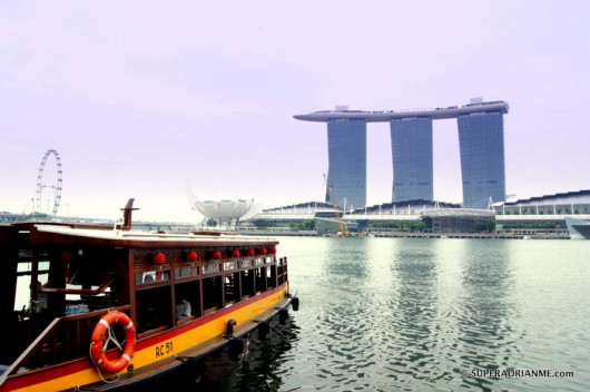 Singapore River Taxi To Marina Bay Sands | SUPERADRIANME.com Singapore River Taxi To Marina Bay Sands