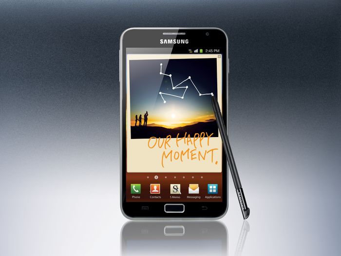 Samsung GALAXY Note with stylus