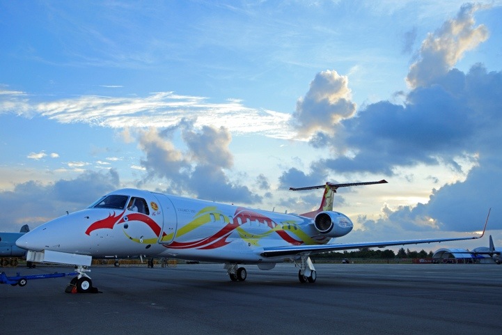 Jackie Chan Embraer Legacy 650 at Singapore Airshow 2012