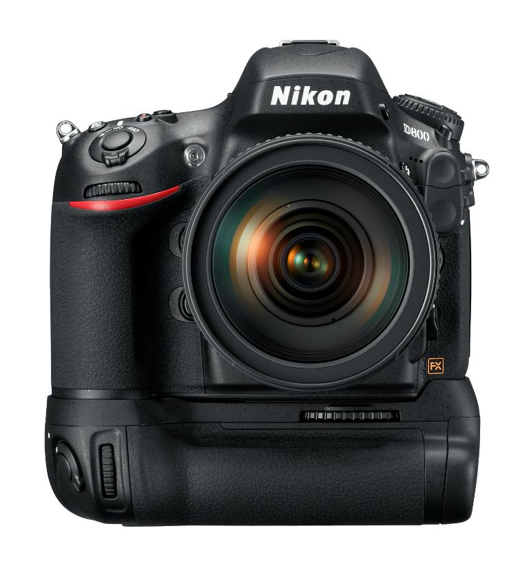 Nikon D800 with MB-D12