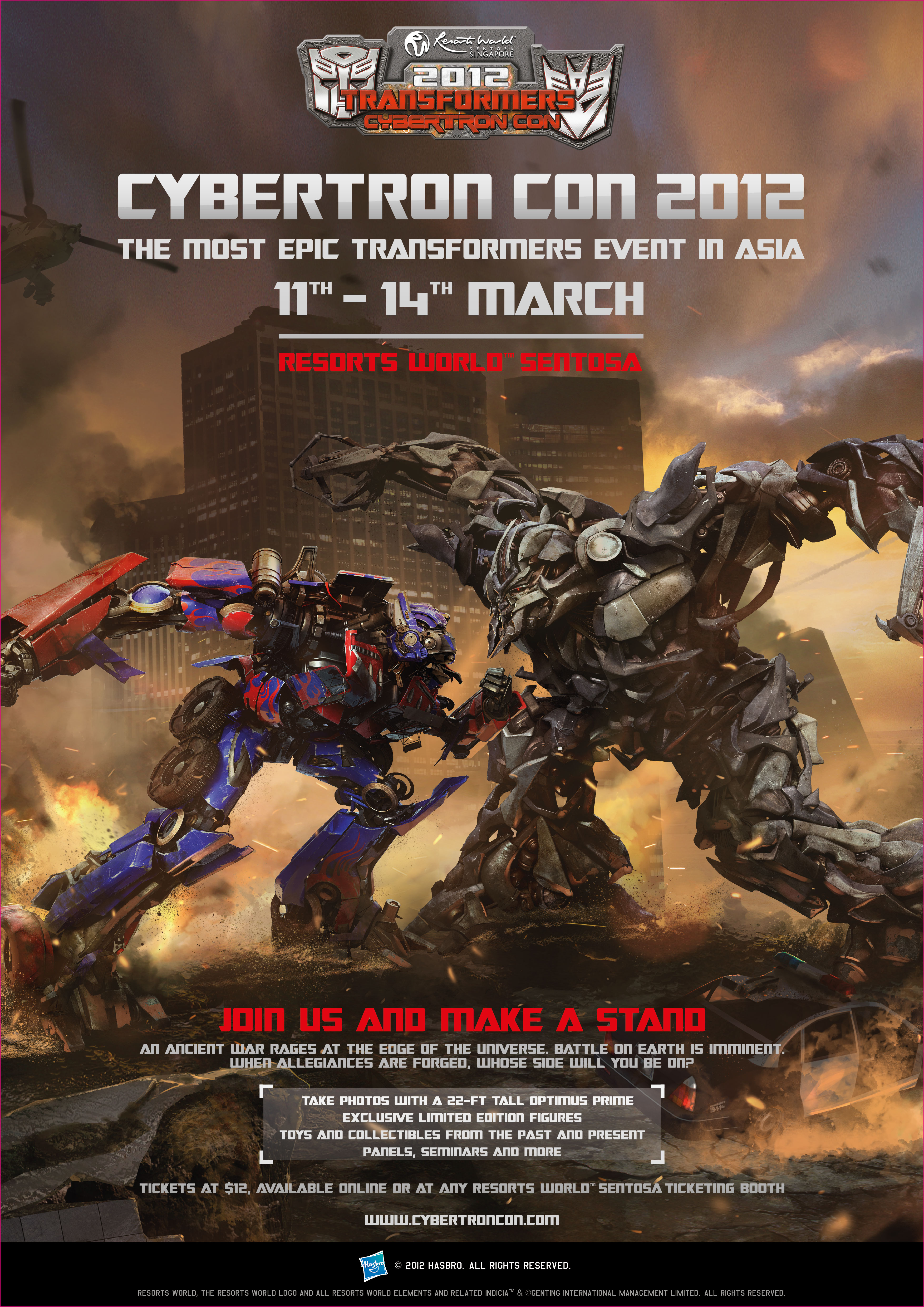 TRANSFORMERS CYBERTRON CON 2012 POSTER