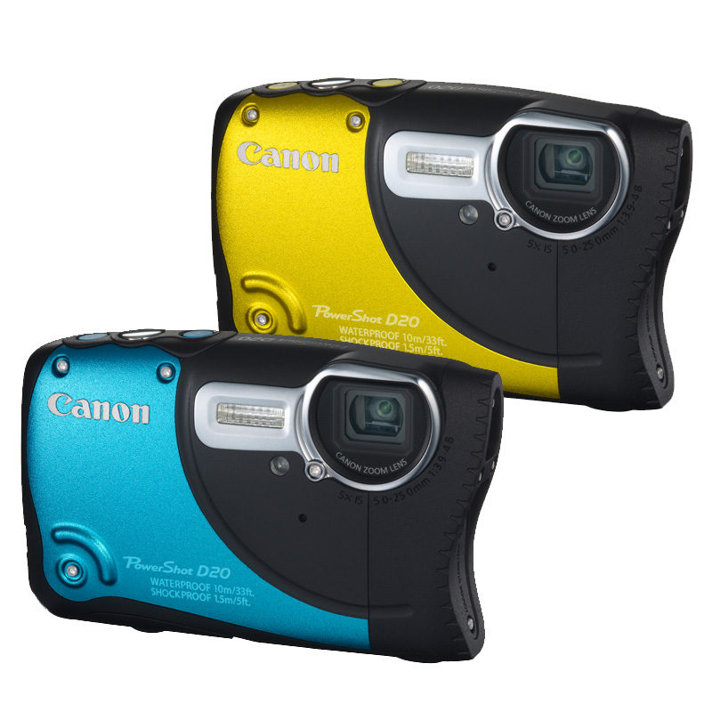 Canon D20 in Blue & Yellow