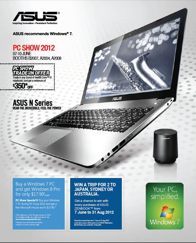 ASUS PC SHow 2012 Laptop Brochure