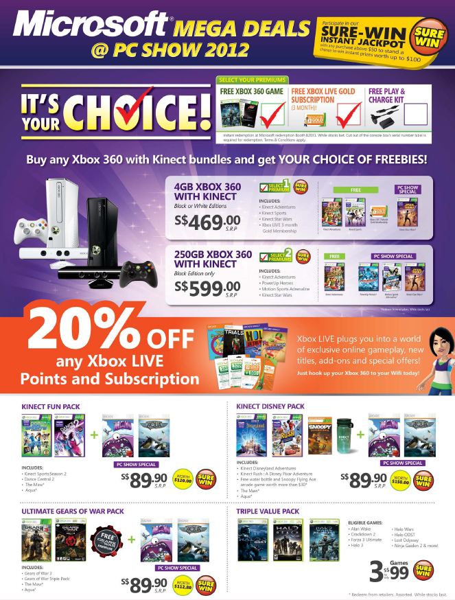 Microsoft & Xbox 360 PC Show 2012 Brochure