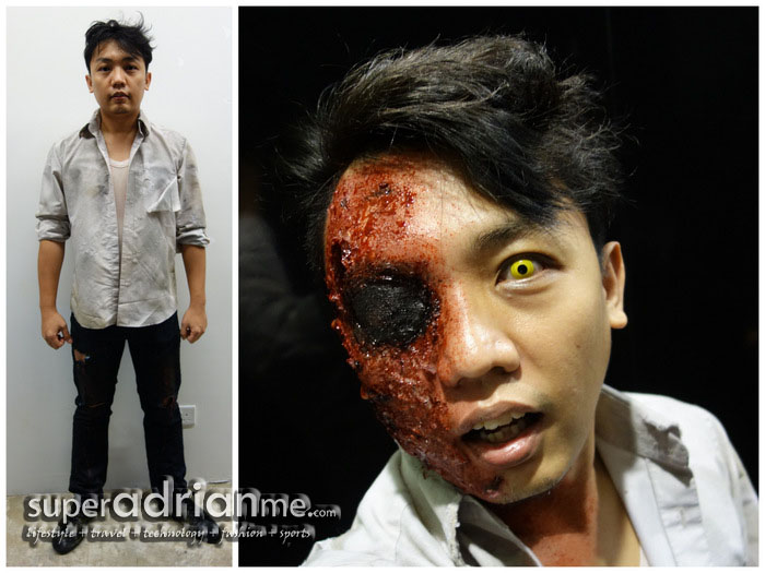 Here's my final look after the makeup at USS Halloween Horror Nights 2 | SUPERADRIANME.com Here's my final look after the makeup at USS Halloween Horror Nights 2