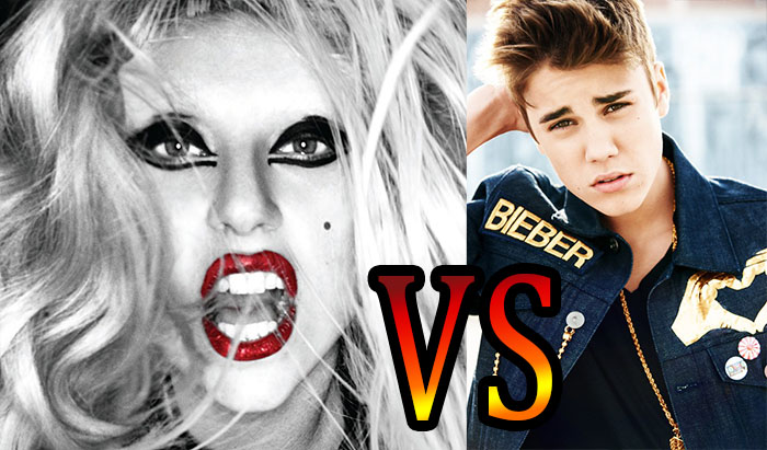 Lady Gaga vs Justin Bieber on the Internet