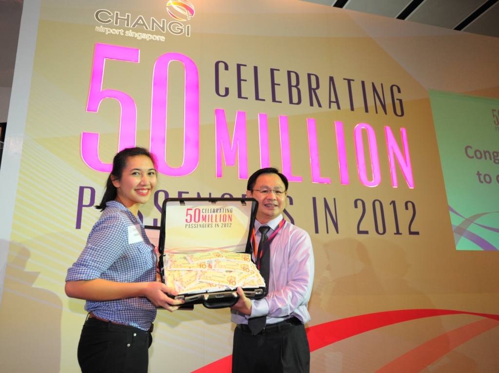 Changi Airport - 50 Million Passengers 2012 December