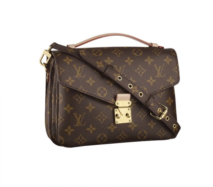 Fashion - Louis Vuitton - Bags - Pochette Metis en toile Monogram. - vue de 3/4.