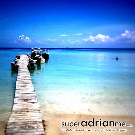 Perhentian Islands wooden jetty Perhentian Islands wooden jetty