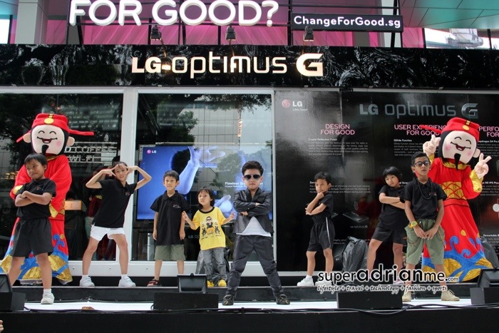 Little Psy at LG Optimus G G Cafe Singapore
