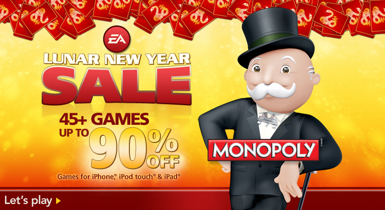 EA Mobile Lunar New Year Sale