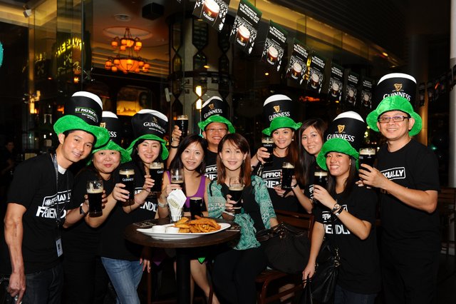 st patricks day singapore guinness