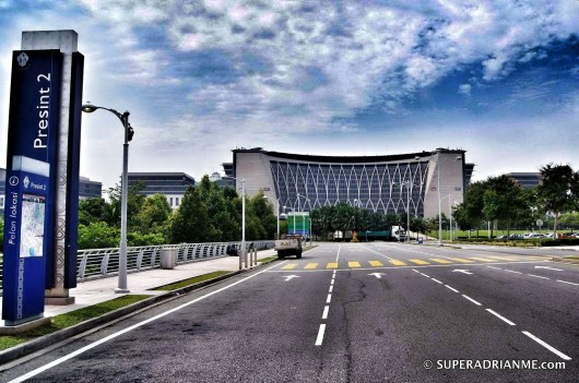 Ministry of Finance in Precinct 2 Putrajaya from Seri Wawasan Bridge