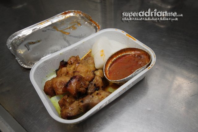AirAsia inflight dining - Chicken Satay | SUPERADRIANME.com AirAsia inflight dining - Chicken Satay