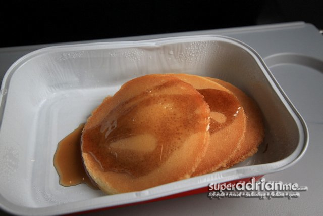 AirAsia inflight dining - Pancake Combo | SUPERADRIANME.com AirAsia inflight dining - Pancake Combo