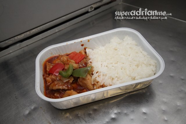 AirAsia inflight dining - Szechuan Chicken