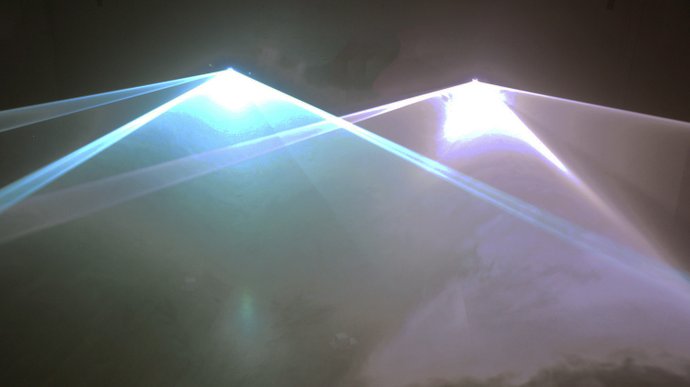 Aquamarine & Silver Laser Effects