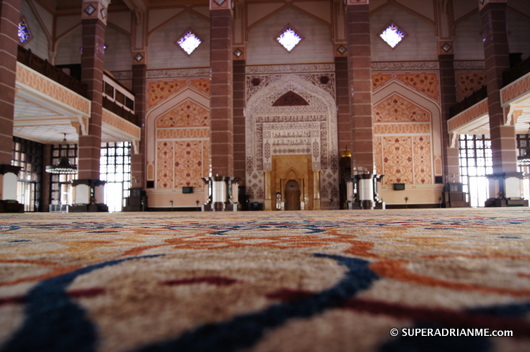 The Interior of the Putra Mosque (Masjid Putra)