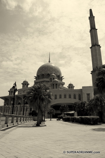 Putra Mosque - in Sepia taken in June 2011