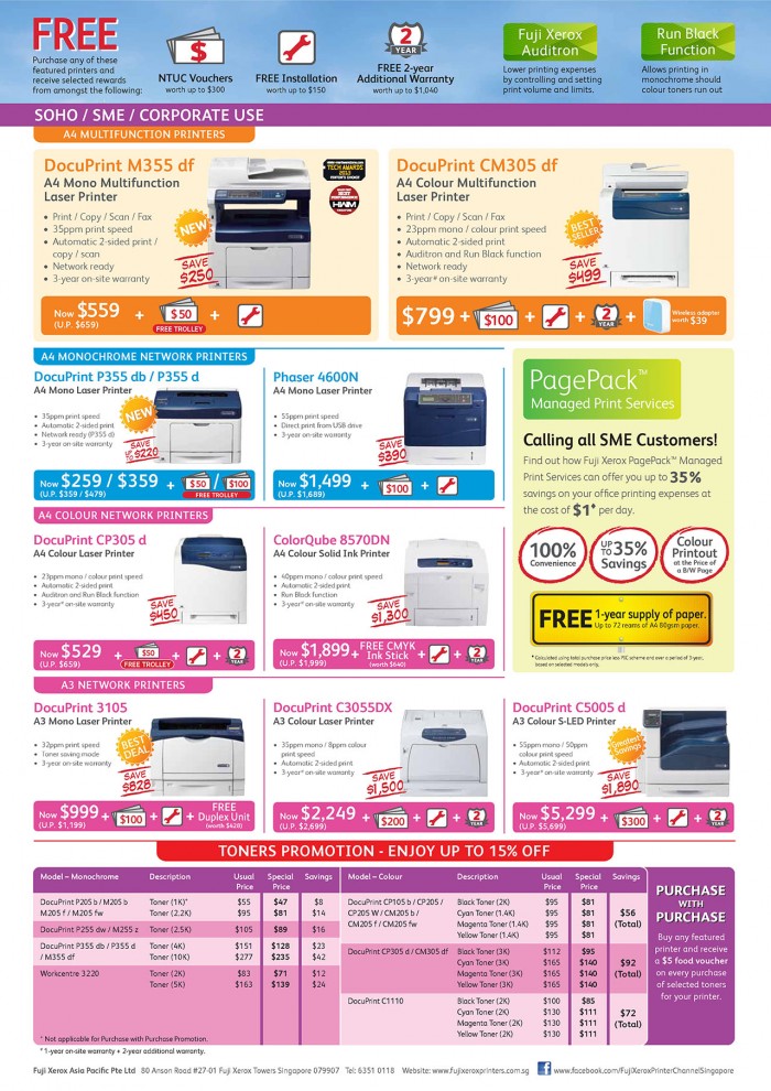 Fuji Xerox Printers - IT Show 2013 Flyers2