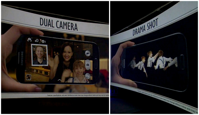 Dual Camera & Drama Shot feature on Samsung GALAXY S4