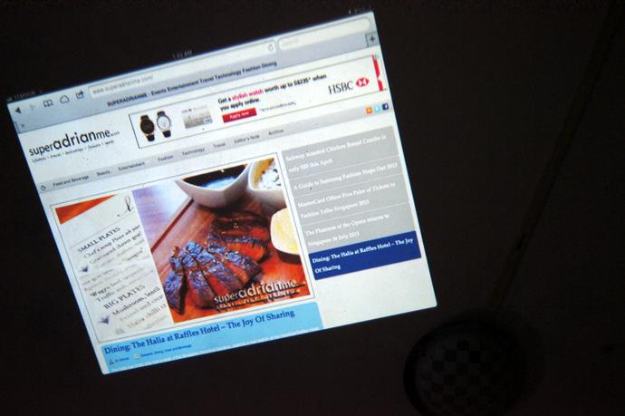 Smart Beam projecting on a ceiling | SUPERADRIANME.com Smart Beam projecting on a ceiling