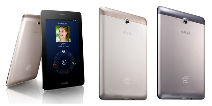 ASUS FonePad in Champagne Gold and Titanium Gray 