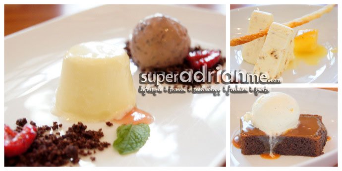 White Chocolate Mousse (S), Ginger Nougat Parfait (S) and Sticky Toffee Pudding (S) halia6White Chocolate Mousse (S), Ginger Nougat Parfait (S) and Sticky Toffee Pudding (S)