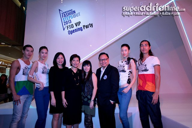 Sponsors and ORBA with models at the FSO 2013 Media Briefing