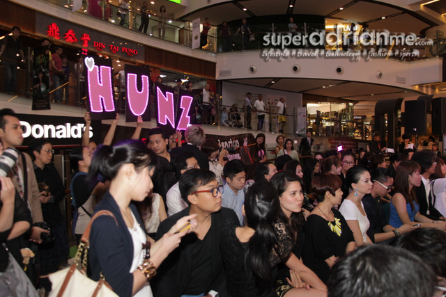 Hunz models for Suit Select Chinatown Point Store Opening