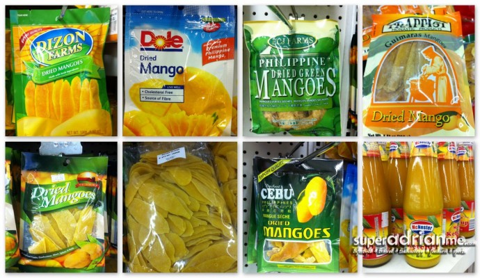 Check out the many types of Dried Mangoes in the supermarket in Manila It's More Fun In The Philippines