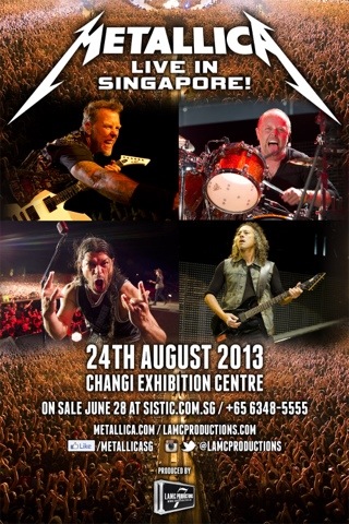 Metallica to Perform in Singapore