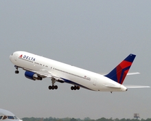 Delta Boeing 767 take off thumbnail