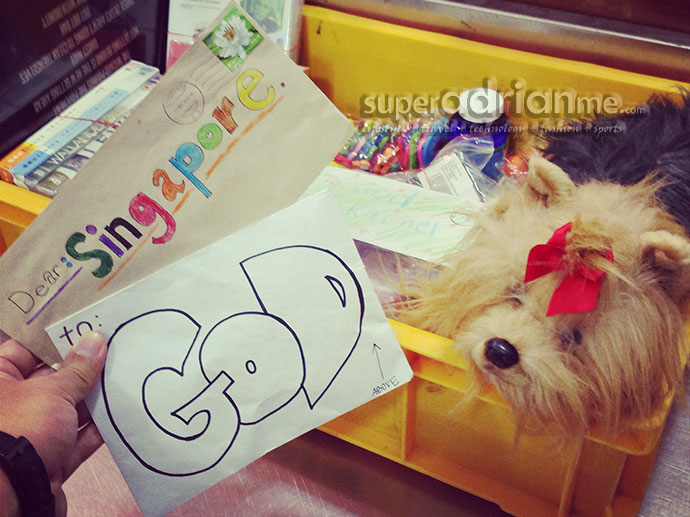 Undeliverable mail items - BTW that's just a plush toy not a real dog :-)