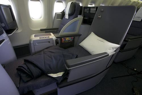 United Business First Flat Bed Seats