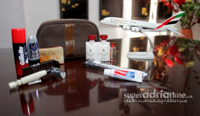 Amenity Kits - Emirates Airlines | SUPERADRIANME.com Emirates Business Class Amenity Kit and contents for Men