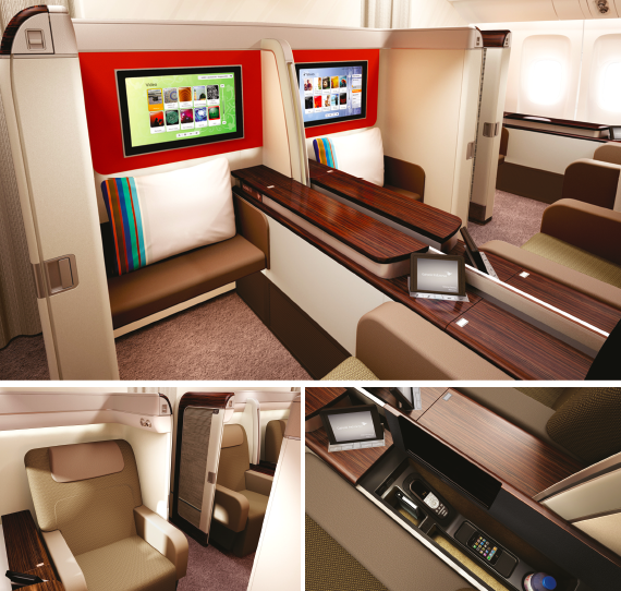 Garuda Indonesia First Class Cabin - Boeing 777-300ER