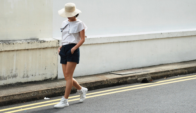 Twin Flaps Top w Primrose shorts | SUPERADRIANME.com Twin Flaps Top w Primrose shorts