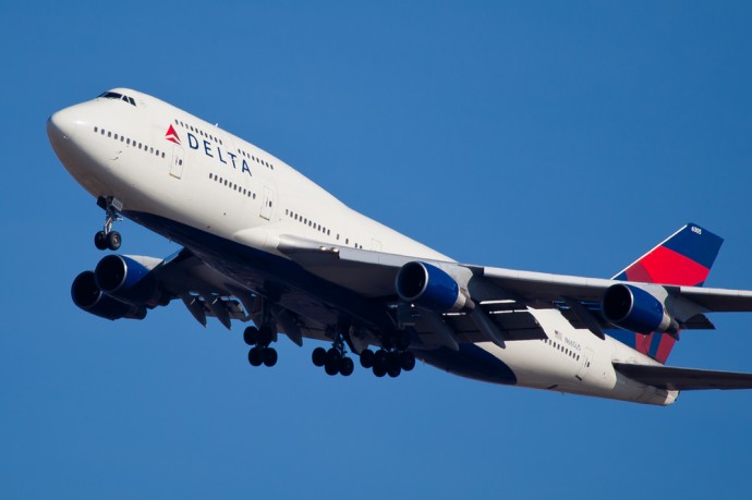 Delta Airlines (Boeing 747) Shutterstock